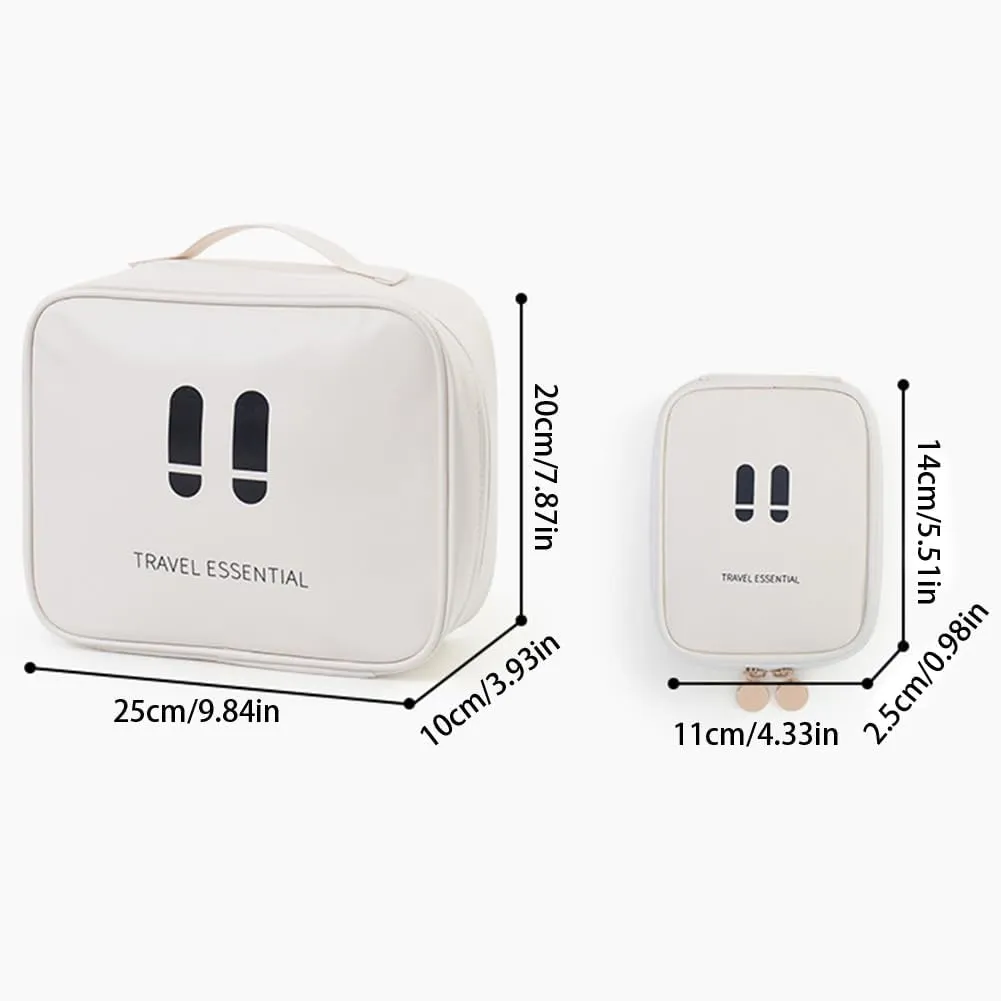 Mini Medical Kit Zcargel S/L 3/2/1 PCS PU First Aid Kit Portable Medicine Bag Handle First Aid Kit Home Travel Size Small Emergency Kit for Home Car Interior Outdoor Hiking Camping Family Travel
