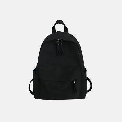 Minimalist Zip Cotton Backpack Bag
