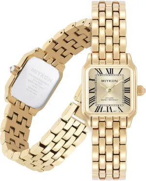 Miykon Dainty Watches for Women, Vintage Small Face Square Womens Watch, Classic Luxury Style Bracelet Watch for Petite Thin Wrists, Cute & Unique Japanese Quartz, Waterproof to 100ft