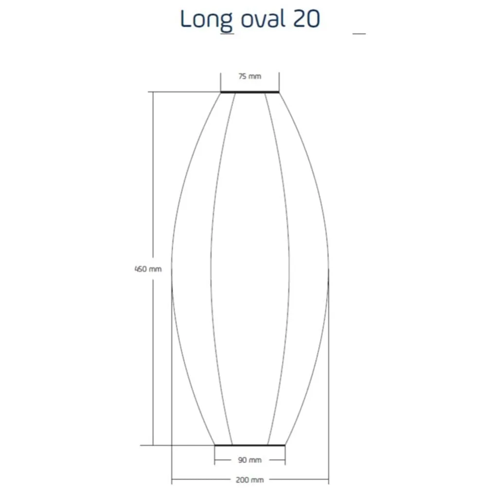 Mosaic Long Oval 20 - Dark Grey - Solar Lantern