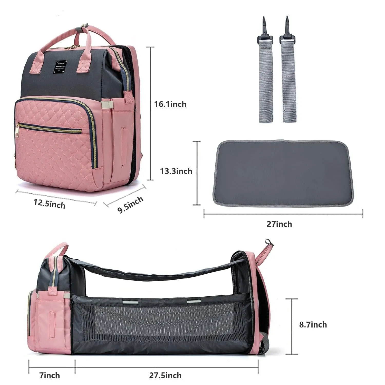 Mother And Baby Double Shoulder Diaper Backpack