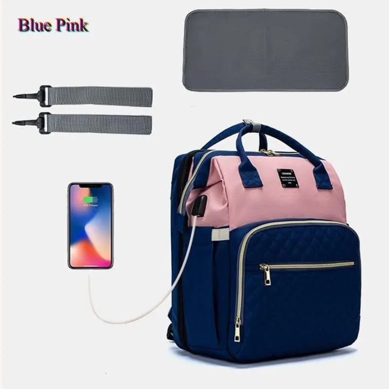 Mother And Baby Double Shoulder Diaper Backpack