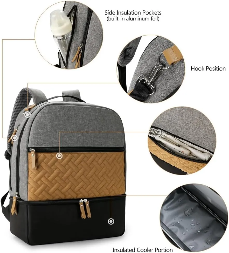 Mother and Baby Travel Outdoor Dining Fresh Insulation Backpack Milk Storage
