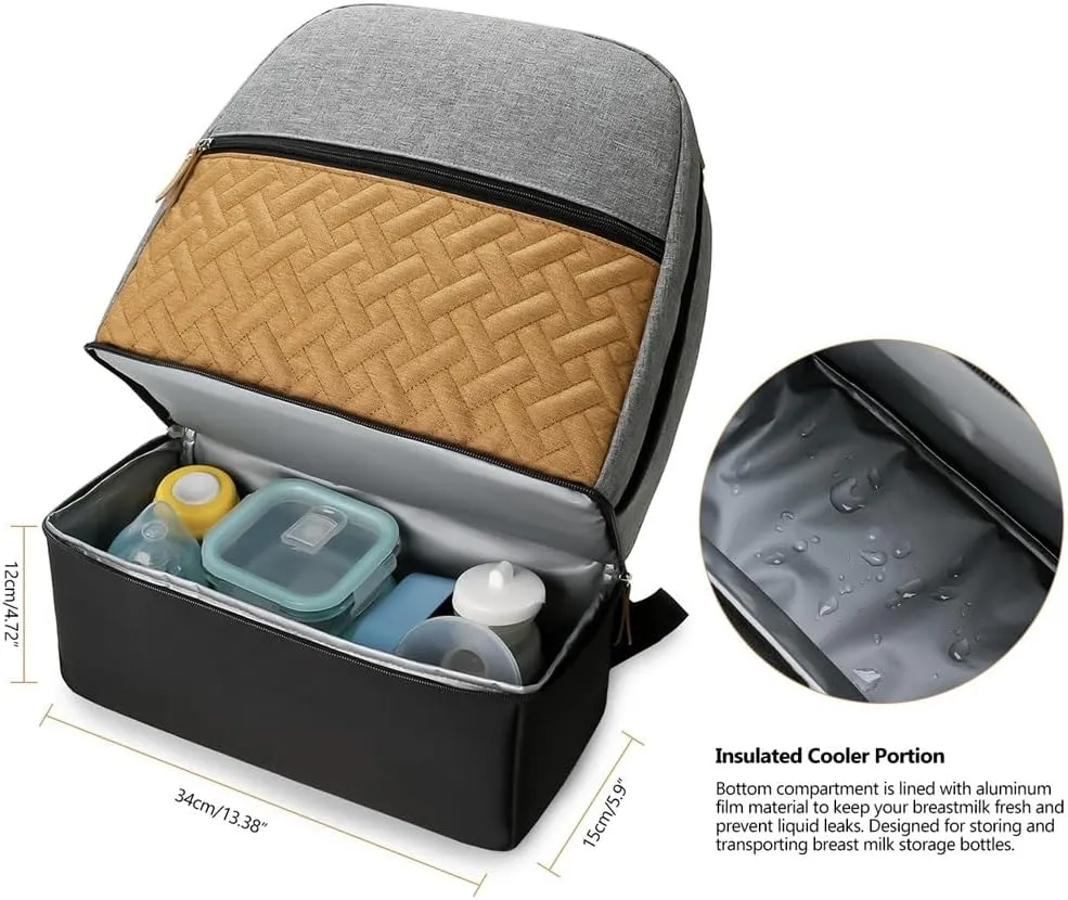 Mother and Baby Travel Outdoor Dining Fresh Insulation Backpack Milk Storage