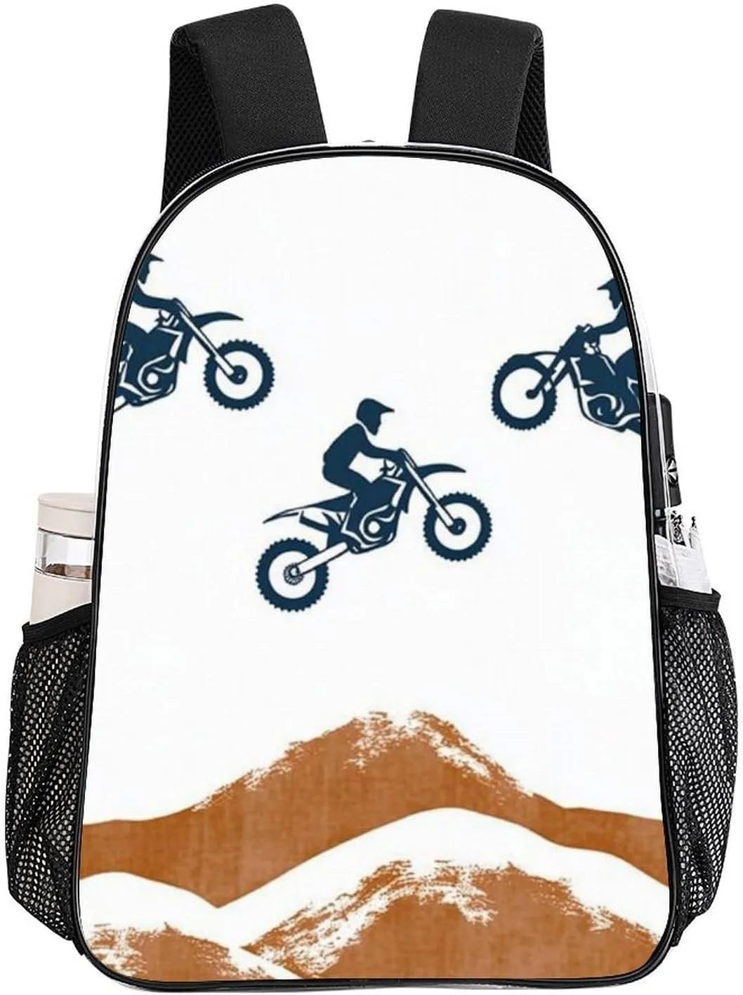 Motocross Dirt Bike Backpack Lightweight Anti-Theft Multipurpose Shoulder Bag Large Capacity Travel Hiking Backpack Transparent Bag