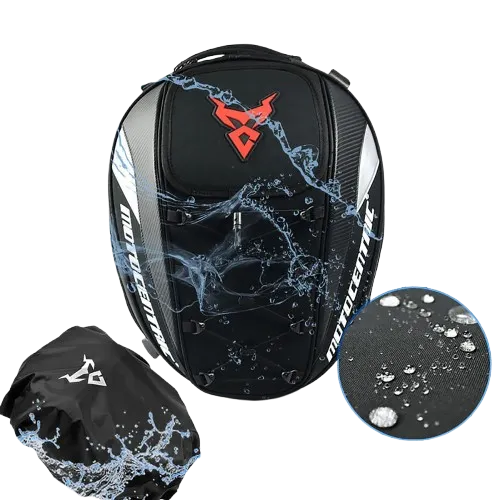 Motorcycle Back Seat Bags Waterproof Tail Bag Rear Seat Bag Multifunctional Motorbike Helmet Bag Moto Rider Backpack