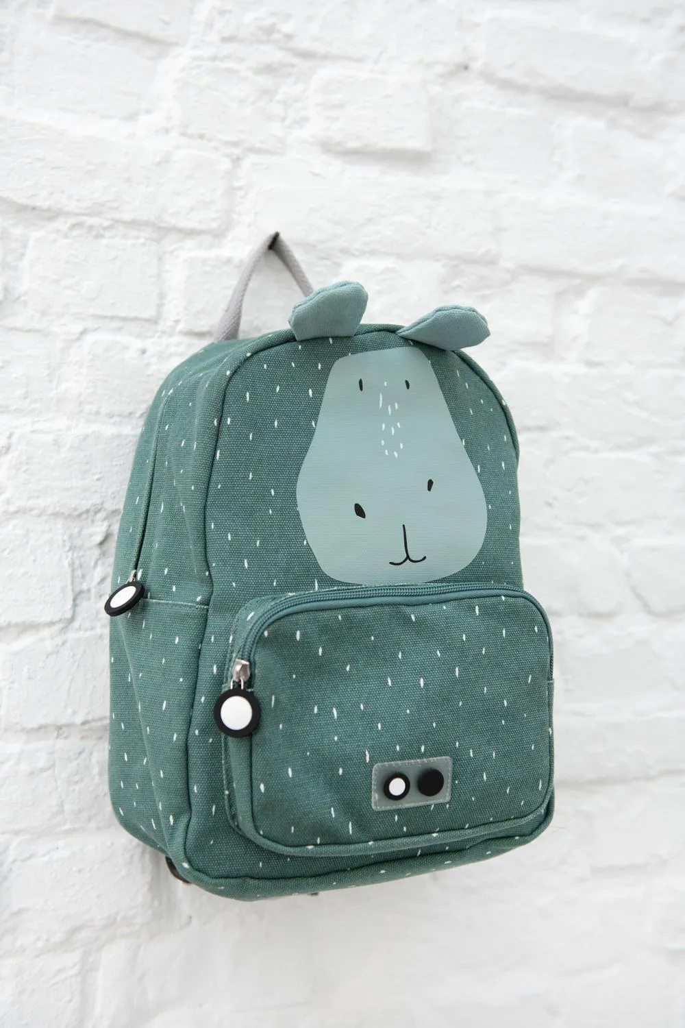 Mr. Hippo Backpack by Trixie - Blue - Waterproof - Age 2  - 23 x 31 x 10 cm