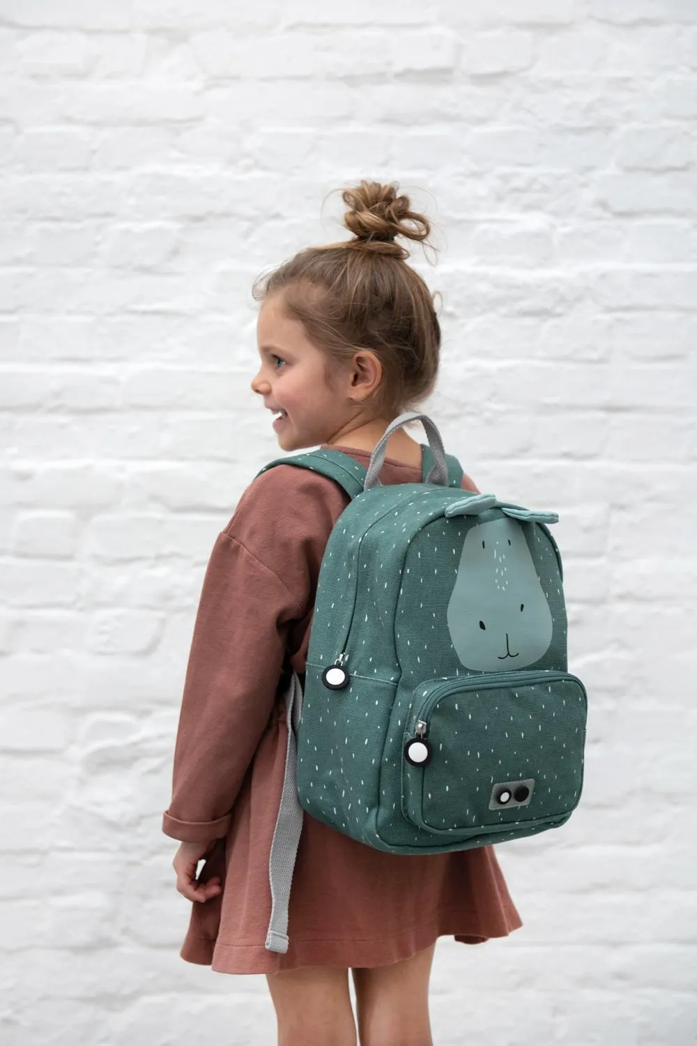 Mr. Hippo Backpack by Trixie - Blue - Waterproof - Age 2  - 23 x 31 x 10 cm