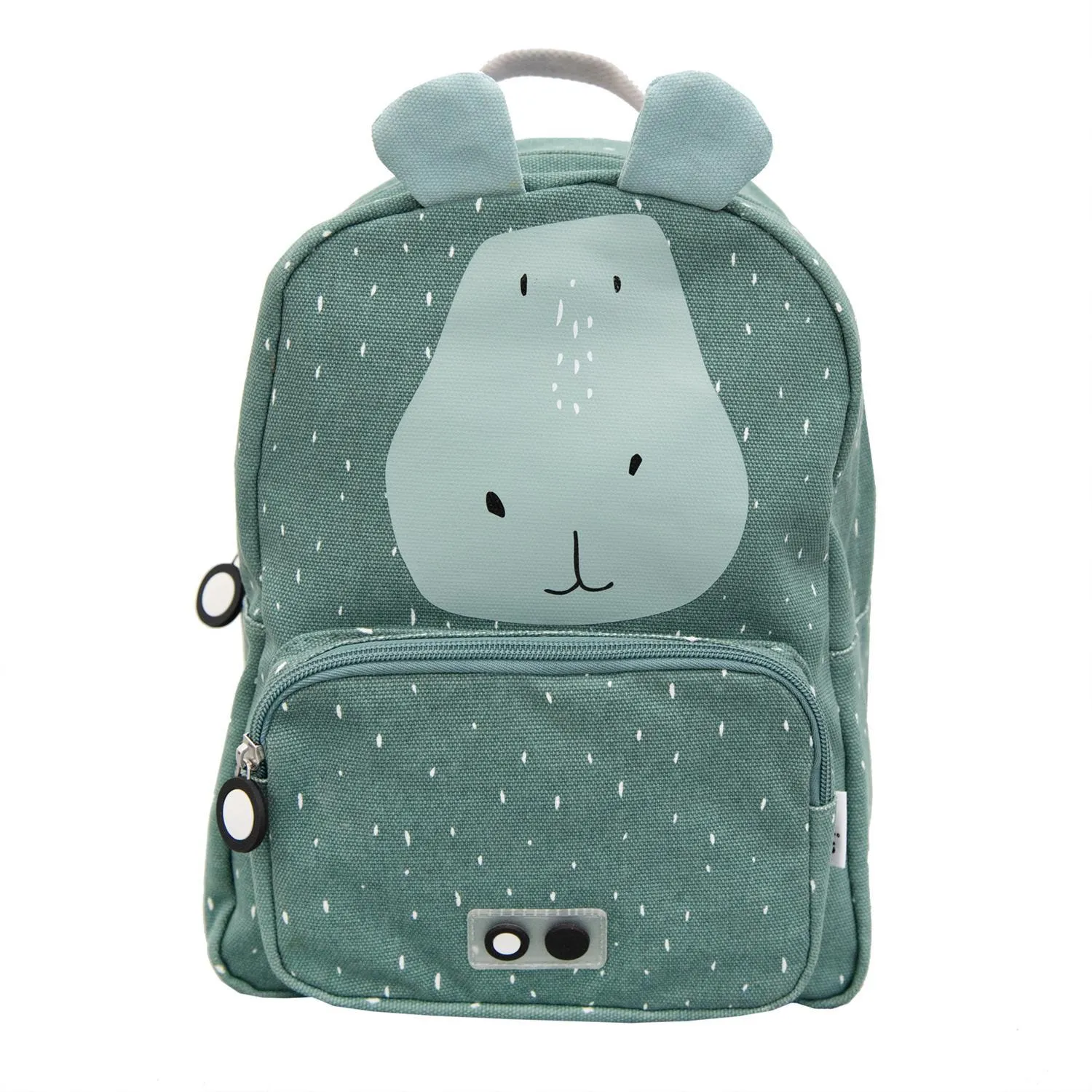 Mr. Hippo Backpack by Trixie - Blue - Waterproof - Age 2  - 23 x 31 x 10 cm