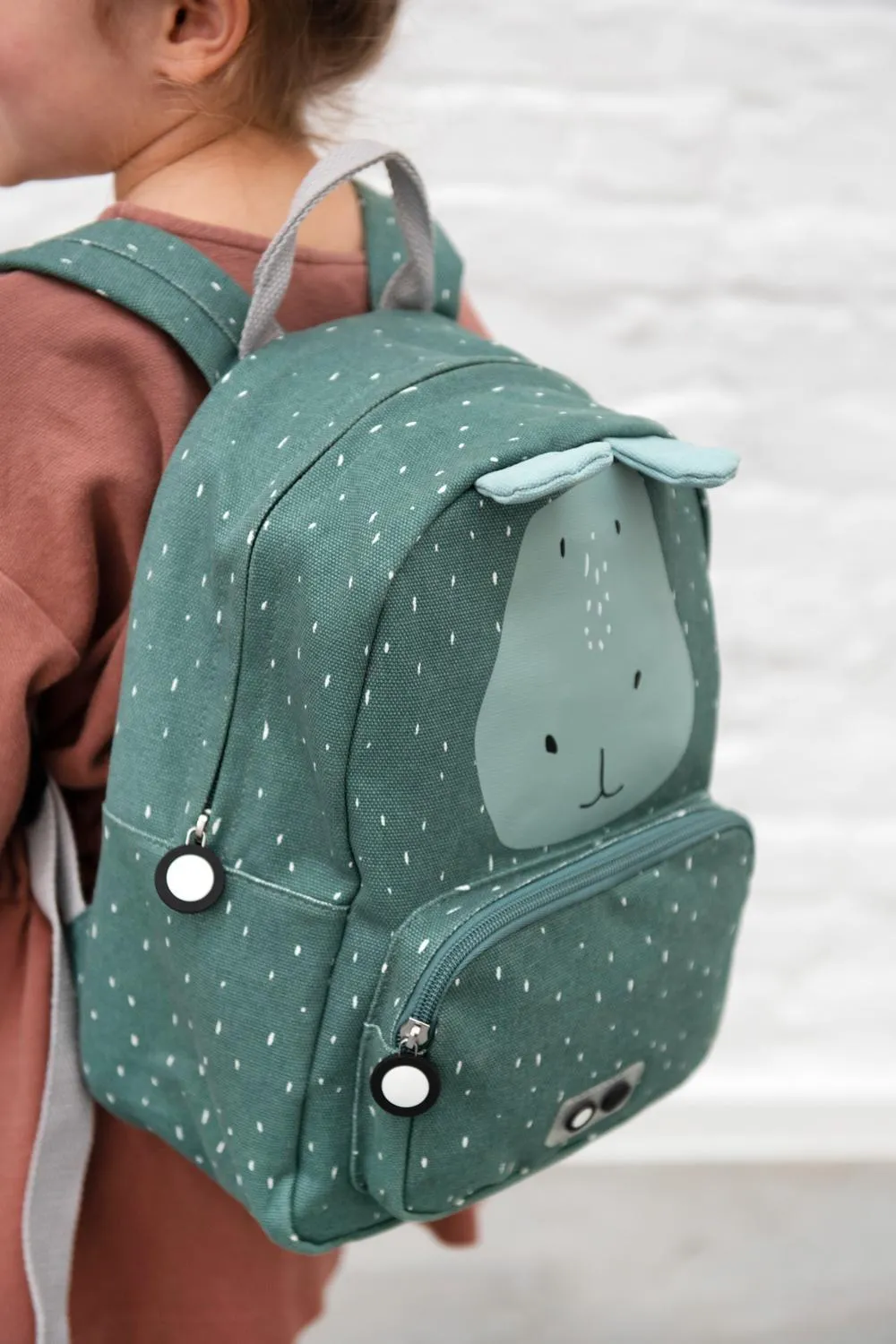 Mr. Hippo Backpack by Trixie - Blue - Waterproof - Age 2  - 23 x 31 x 10 cm