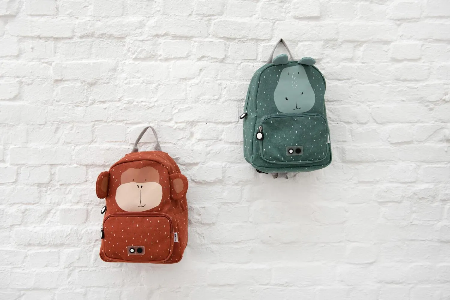 Mr. Hippo Backpack by Trixie - Blue - Waterproof - Age 2  - 23 x 31 x 10 cm