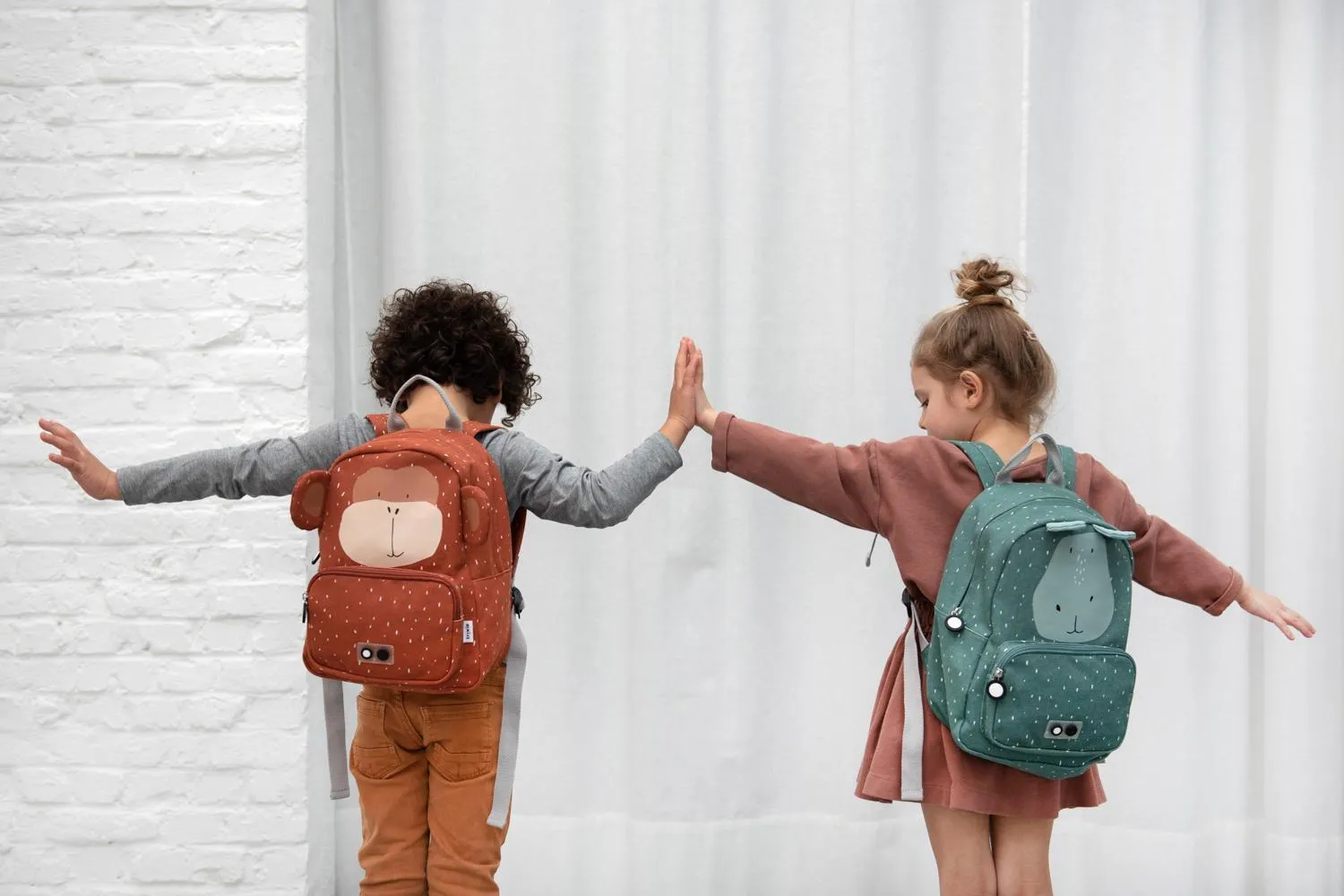 Mr. Hippo Backpack by Trixie - Blue - Waterproof - Age 2  - 23 x 31 x 10 cm