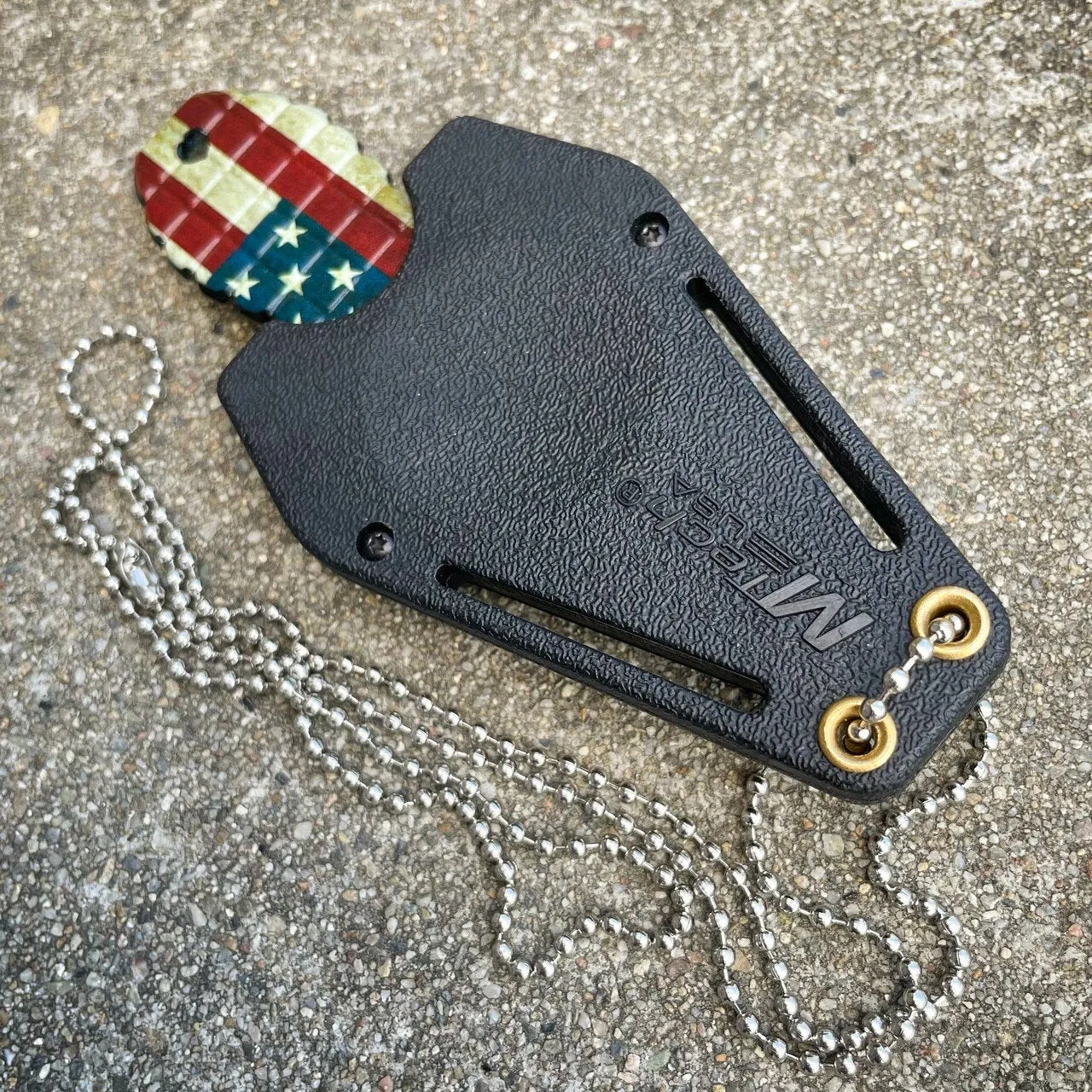 MTECH USA American Flag Neck Knife