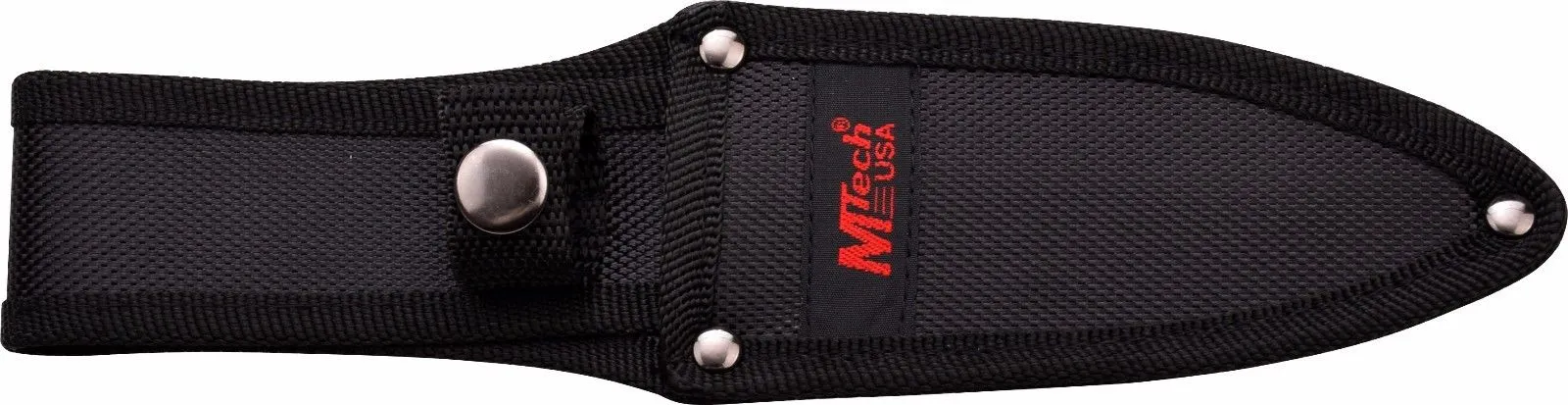 MTech USA MT2053BK 8.75" Fixed Blade, Black Blade , Dark Grey Handle, INC Sheath