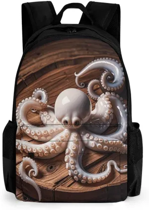 Multifunctional Printed Travel Backpack for Men And Women Large Capacity Octopus Carving Camping Carry-On Bag Lightweight And Fashionable Laptop Backpack