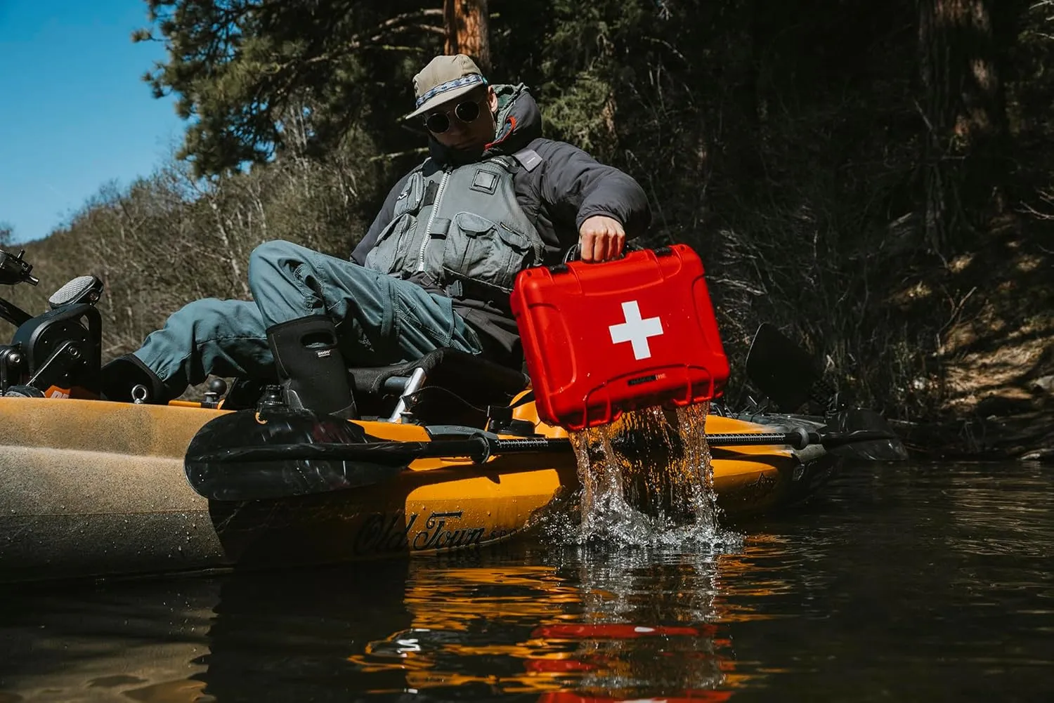 Nanuk 935 Waterproof First Aid Prepper Survival Gear Dust and Impact Resistant Case - Empty - Red, 935-FSA9