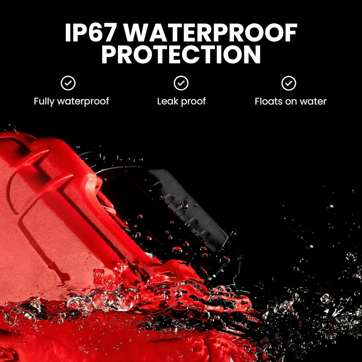Nanuk 935 Waterproof First Aid Prepper Survival Gear Dust and Impact Resistant Case - Empty - Red, 935-FSA9