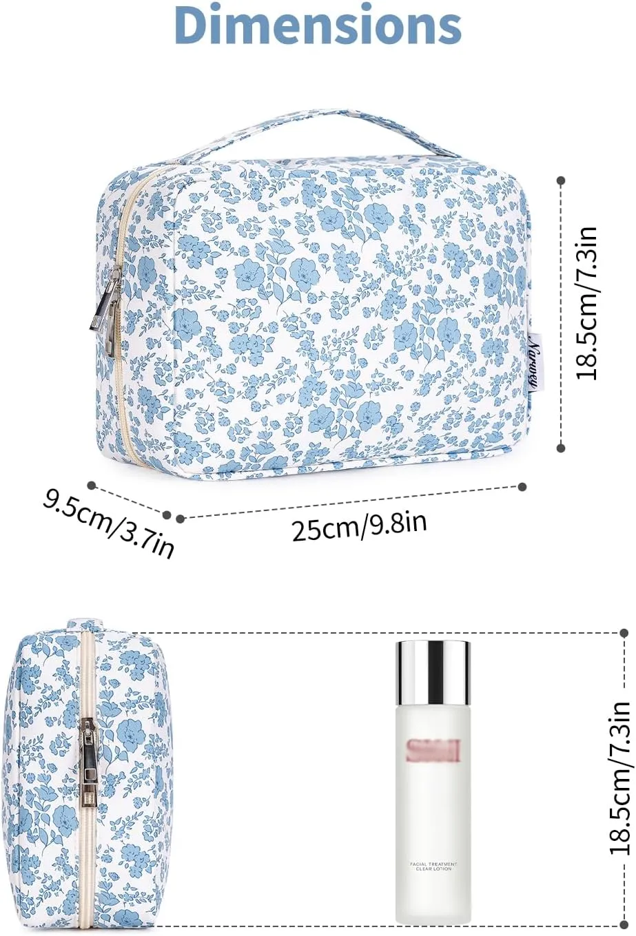 Narwey Hanging Travel Toiletry Bag Cosmetic Make up Organizer for Women and Girls Waterproof