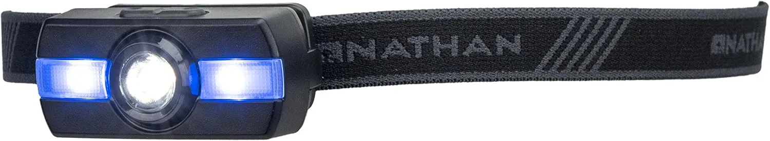 Nathan LED Headlamp for Running, Hiking, Biking, Camping, Hunting and more. Neutron Fire FlashLight
