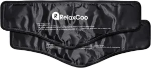Neck Ice Pack Wrap, RelaxCoo Reusable Gel Ice Pack for Neck Shoulders, Cold Compress Therapy for Pain Relief, Injuries, Swelling, Bruises, Sprains, Inflammation and Cervical Surgery Recovery