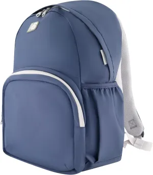 New Balance Heritage Laptop Backpack, Casual Commuter Travel Bag for Men and Women, Indigo, 18 Inches