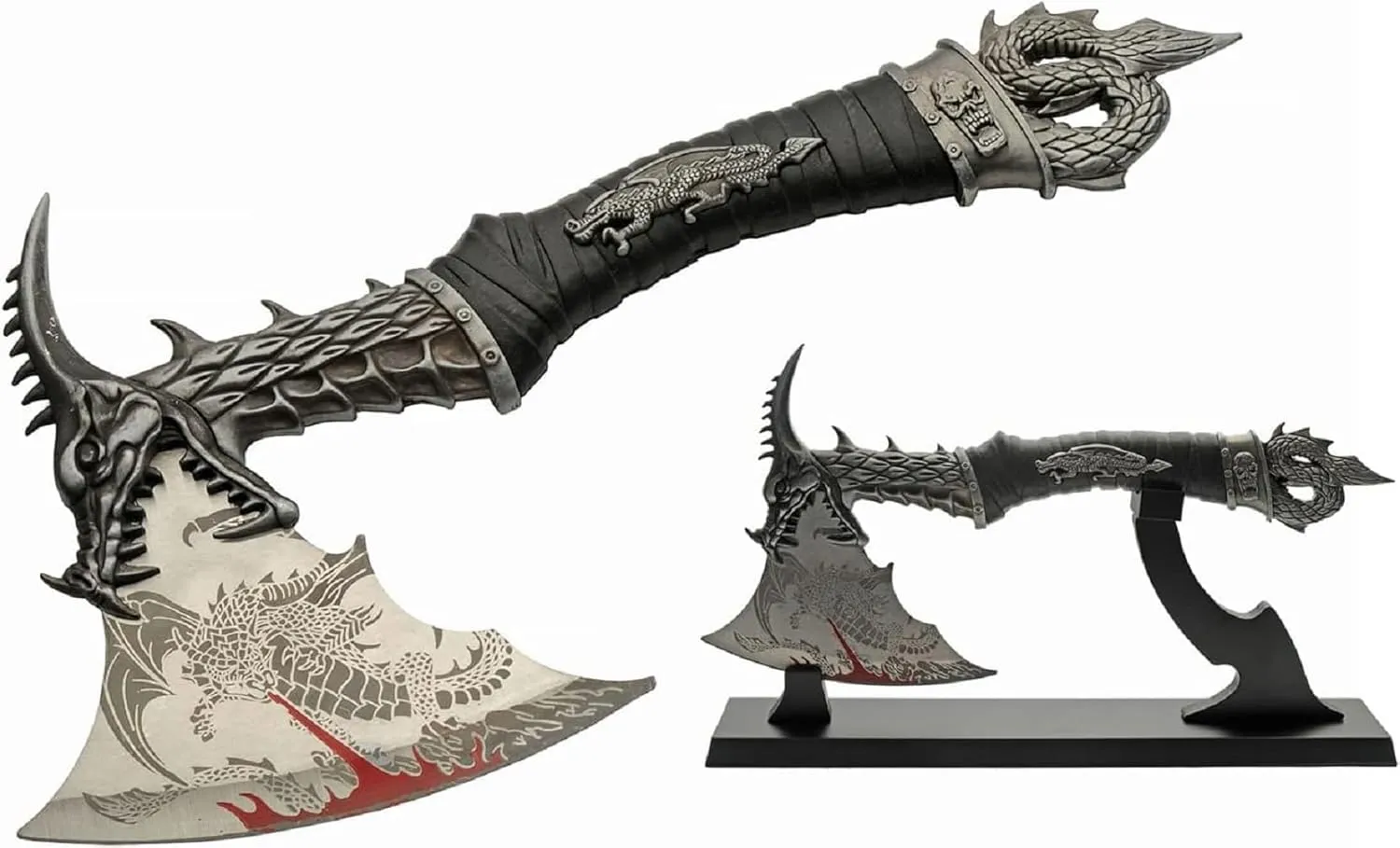 New Fantasy Dragon Hunter Hatchet Collector’s Axe with Display Stand