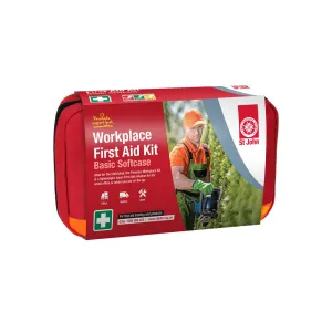 New ST JOHN AMBULANCE Workplace Softcase First Aid Kit, Bag, Lightweight #640009