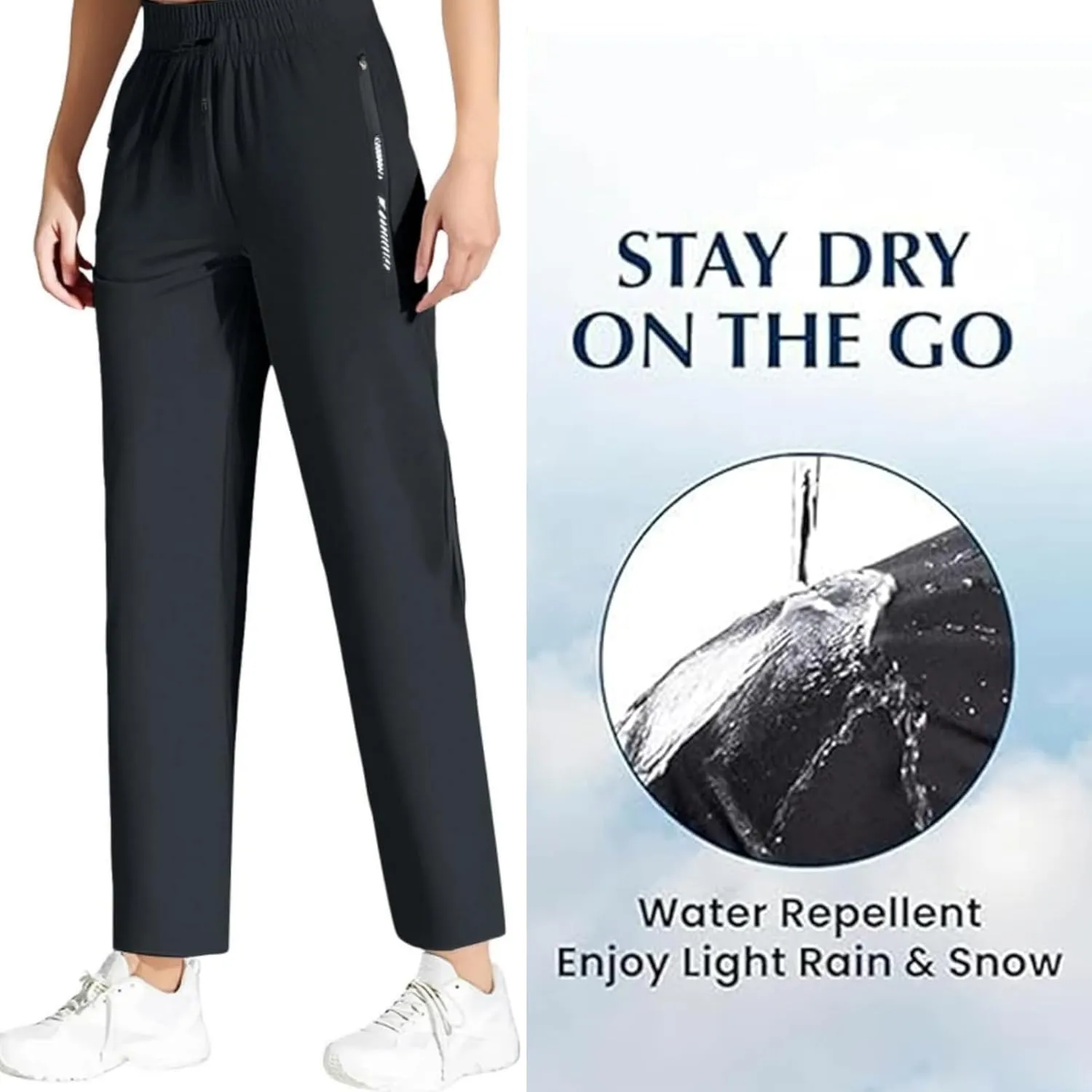 New Upgrade Comfy Fit Stretch Active Pants - Women's Ultra Stretch Ice Silk Comfort Casual Pants