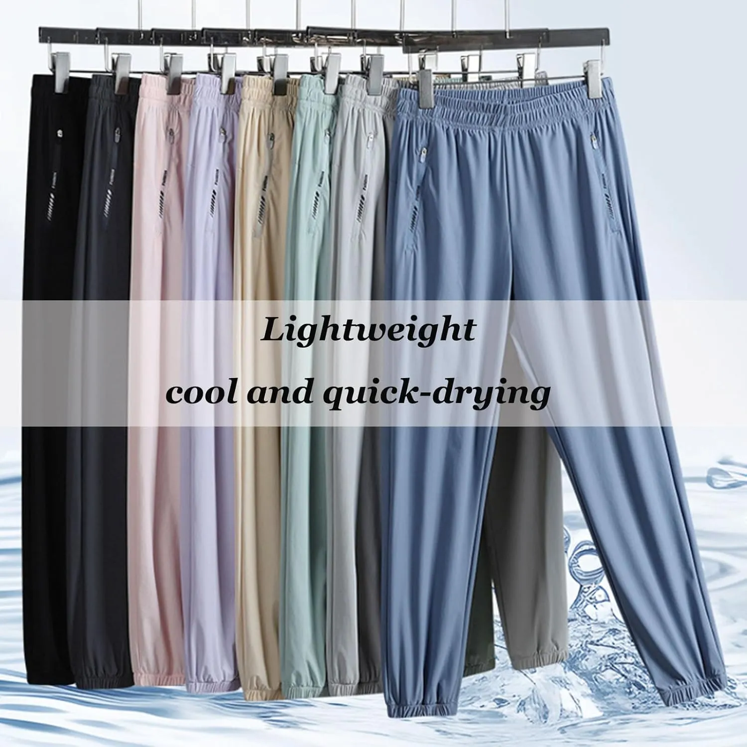 New Upgrade Comfy Fit Stretch Active Pants - Women's Ultra Stretch Ice Silk Comfort Casual Pants