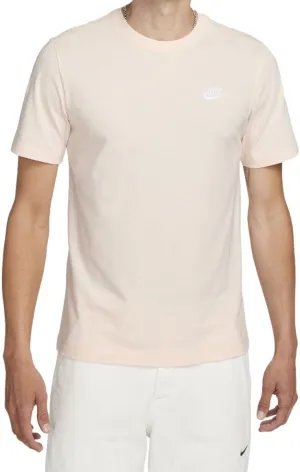 NIKE Men's Short Sleeve tee, Guava Ice/White, XX-Large