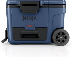 Ninja FrostVault 45qt Wheeled Cooler with Dry Zone, Integrated Fridge-Temp Dry Storage Drawer, Premium Heavy-Duty Insulated Cooler, Keeps Ice for Days, Lakeshore Blue, FB245BL