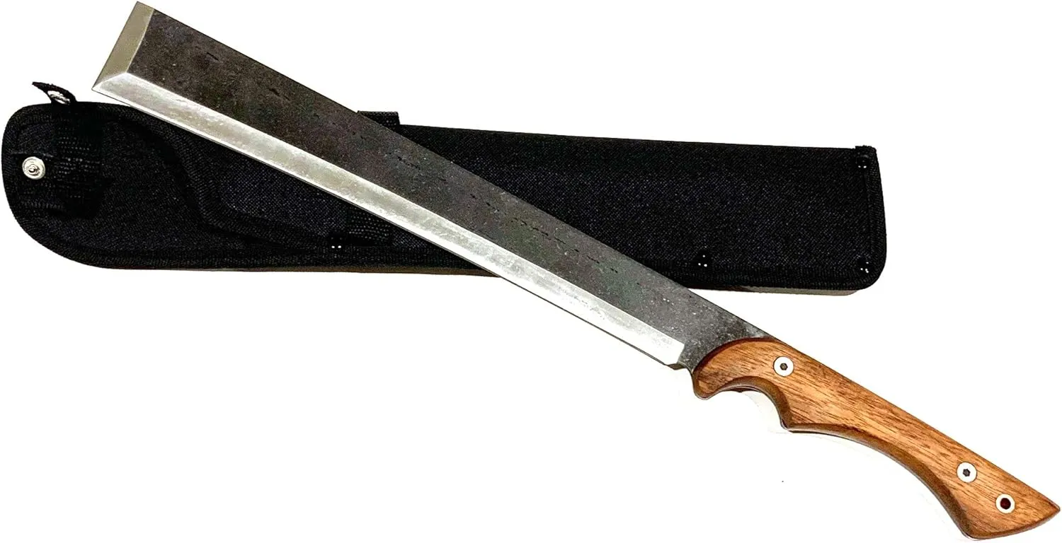NLX 19.25" Machete Knife Japanese NATA Tool - 440 Stainless Steel Full Tang Blade - Multi-Function Outdoor Camping Tool with Nylon Sheath. for Collection, Gift and Camping Cutting Ropes - Branches