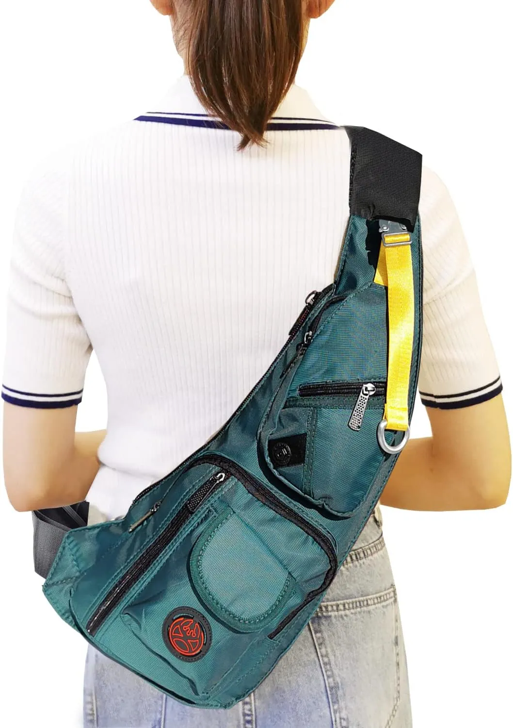 Nylon Sling Chest Bag Daypack Bicycle Travel Gym Backpack