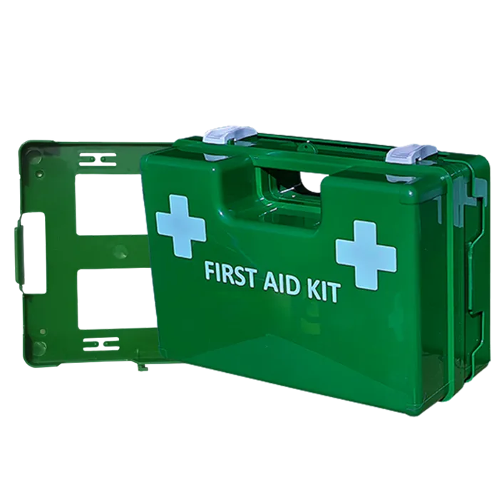 Office 1-5 FAK in a Green Wall Mountable Plastic Box