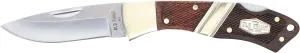 Old Timer 28OT Mountain Beaver Jr. 6.1in S.S. Traditional Lockback Folding Knife with 2.5in Clip Point Blade and Wood Handle for Outdoor, Hunting, Camping and EDC
