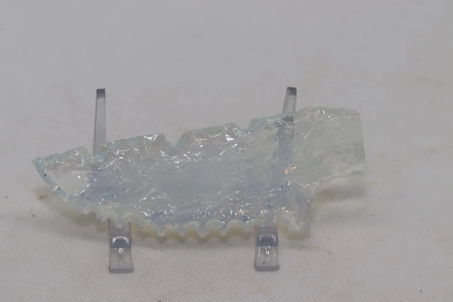 Opalite/Opal Moonstone/Argenon/Sea Opal Flint Knapped Pressure Flaked Fantasy Blade Point Cosplay/Mayan Eccentric Energy/Wiccan Wand D.I.Y Project Just Haft on Your Favorite Handle