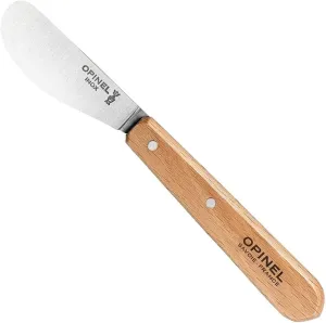 OPINEL Essential No.117 Spreading   Butter Knife, Painted Hornbeam Wood Handles, Made in France (Natural)