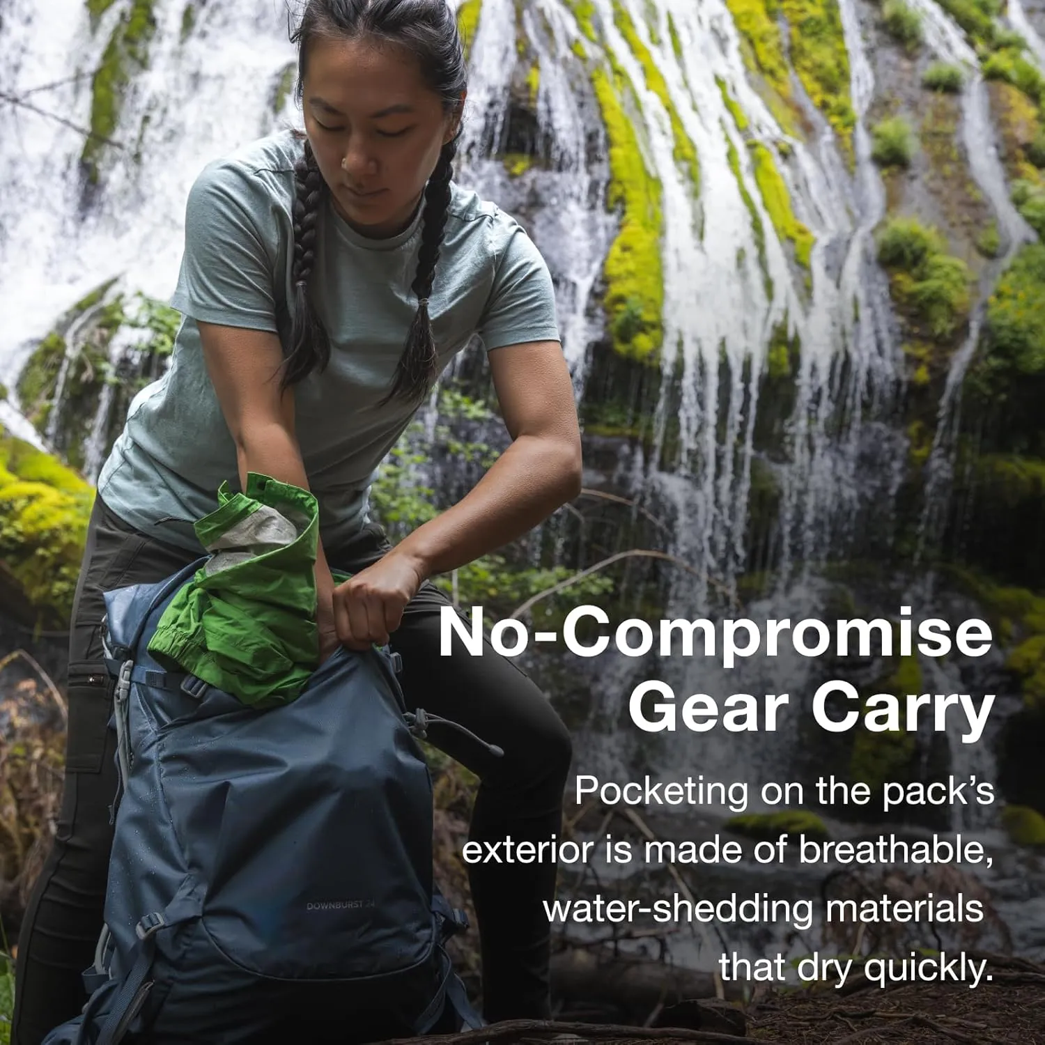 Osprey Downburst 24L Women's Hiking Backpack, Escapade Green