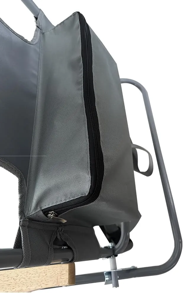 Ostrich Tommy "O" Midsize Face Down Backpack Beach Chair with Face Hole Portable Lounge Chair with Cup Holder Face Opening Lay Flat Tanning Chair with Armrests Face Down Reading, Gray