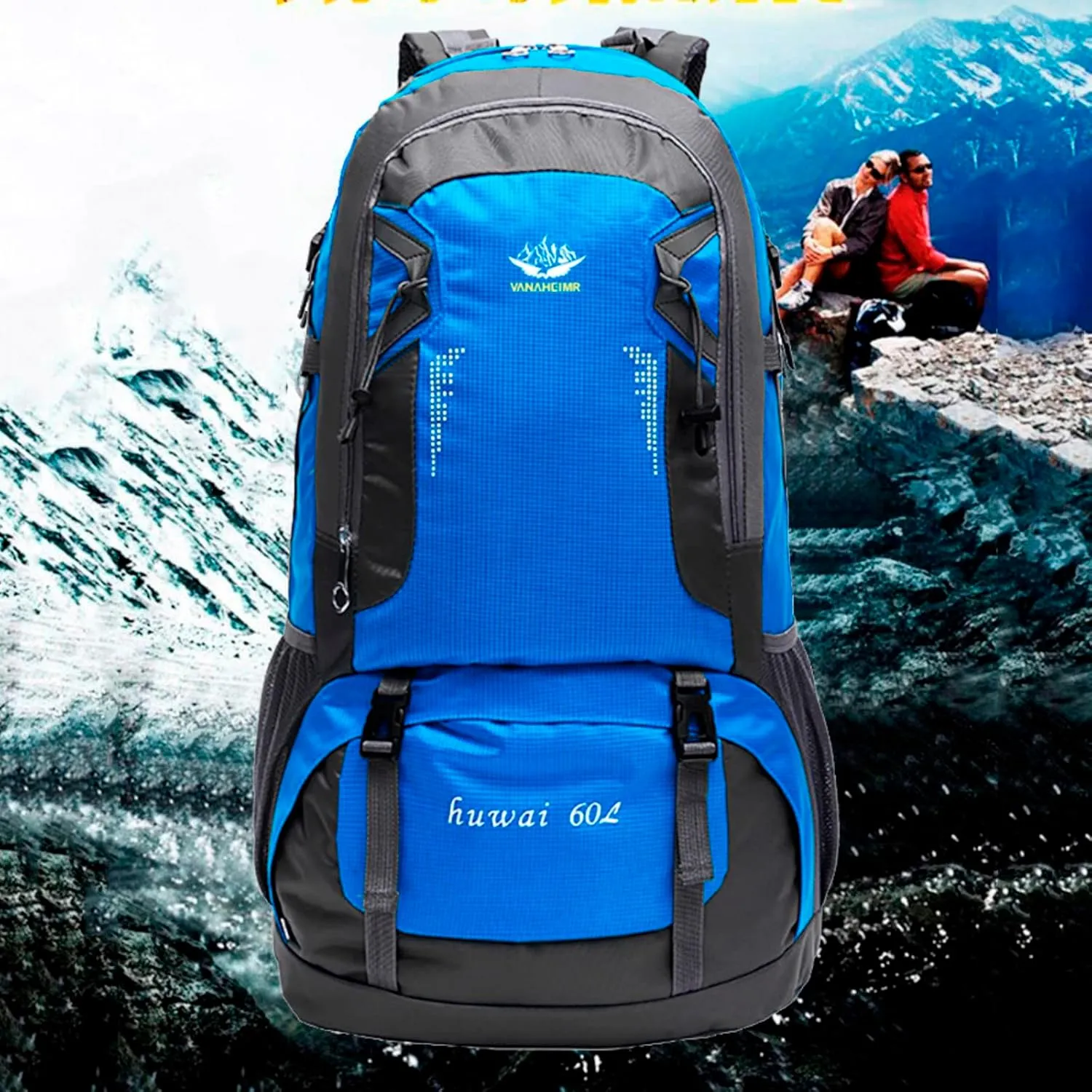 Outdoor Backpack Large Capacity 60L Hiking Bags Climbing Mountaineering Backpacks Backpacking Backpack