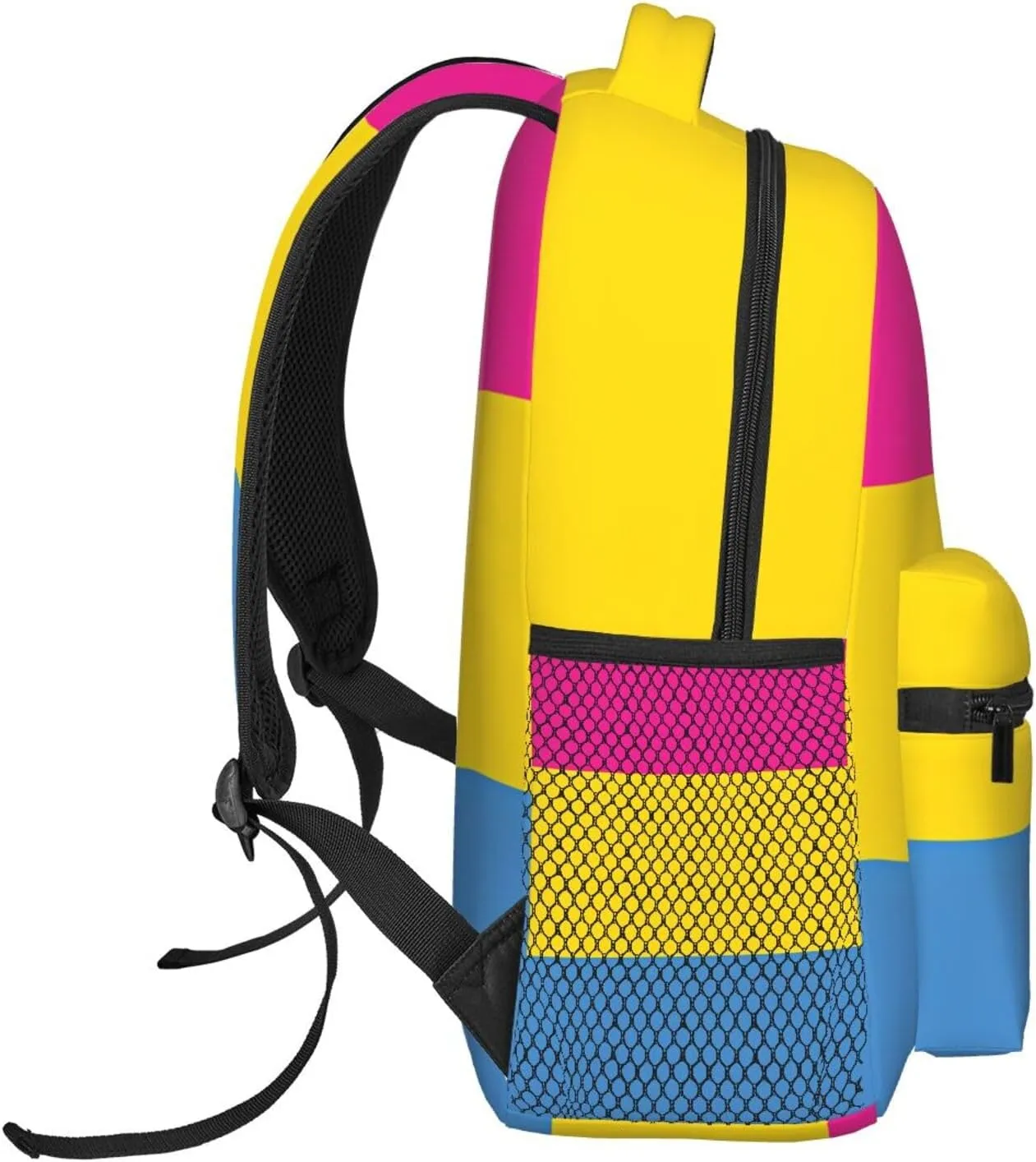 Pansexual Pride Flag Backpack Lightweight Laptop Backpack Casual Daypack Travel Double Shoulder Bag For Women Men