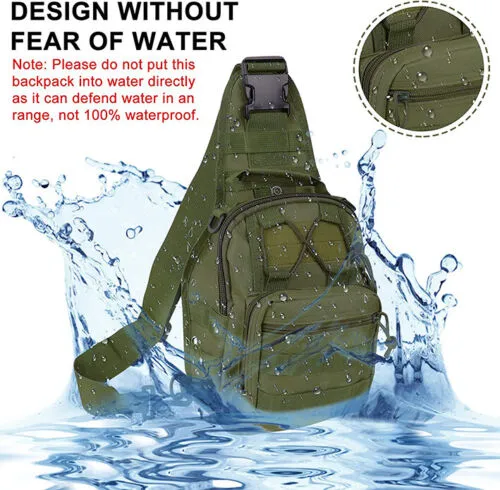 PathHawk™ Tactical Chest Sling Bag – Molle Crossbody EDC Pack