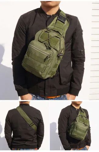 PathHawk™ Tactical Chest Sling Bag – Molle Crossbody EDC Pack