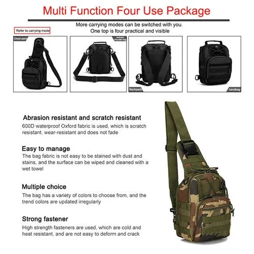 PathHawk™ Tactical Chest Sling Bag – Molle Crossbody EDC Pack