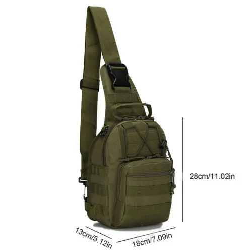 PathHawk™ Tactical Chest Sling Bag – Molle Crossbody EDC Pack
