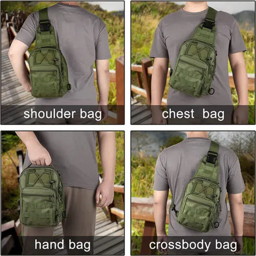 PathHawk™ Tactical Chest Sling Bag – Molle Crossbody EDC Pack