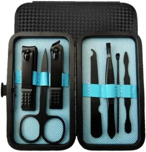 Pedicure Knife Nail Clipper Nail Clipper Set 7-Piece Manicure Tools Manicure Set(Blue)