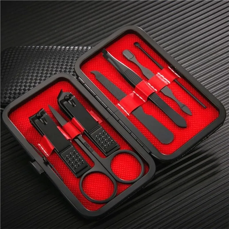 Pedicure Knife Nail Clipper Nail Clipper Set 7-Piece Manicure Tools Manicure Set(Blue)