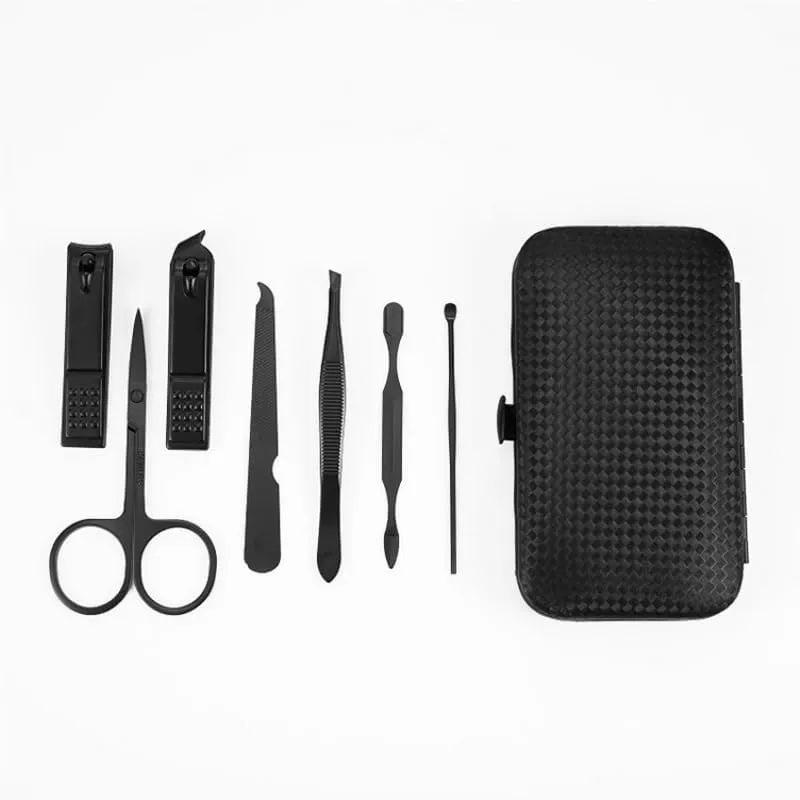 Pedicure Knife Nail Clipper Nail Clipper Set 7-Piece Manicure Tools Manicure Set(Blue)