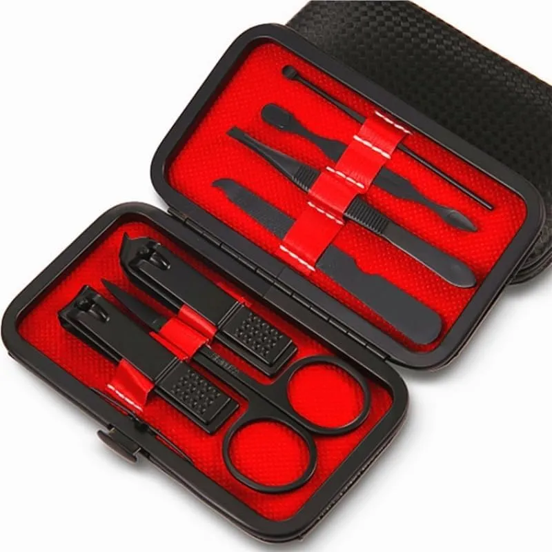 Pedicure Knife Nail Clipper Nail Clipper Set 7-Piece Manicure Tools Manicure Set(Blue)